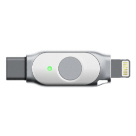 Feitian iePass Dual-Connector Lightning and USB-C FIDO2 iOS Security Key (K44)